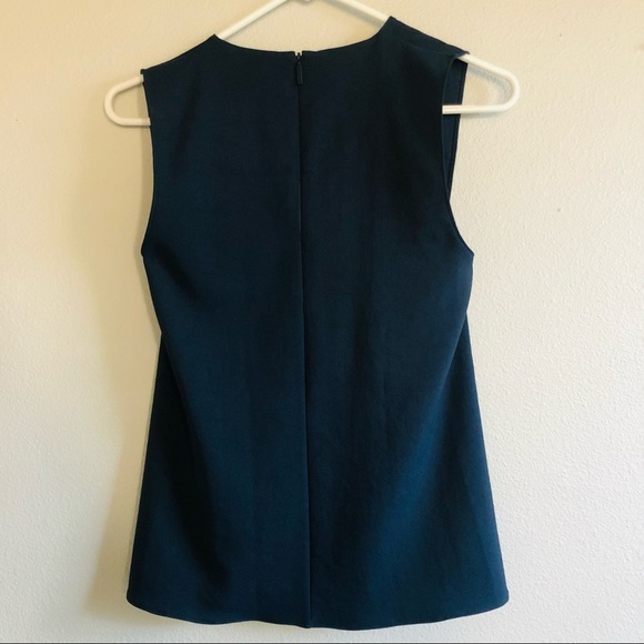 TIBI Navy Chalky Drape Wrap Top - 00 - NWT - Picture 5 of 9